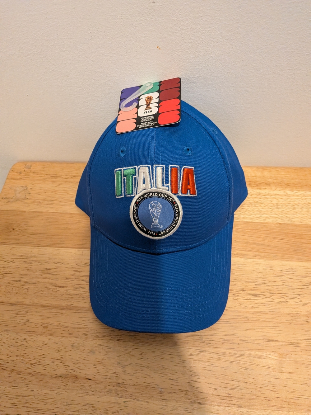FIFA Italia Blue Embroidered Baseball Cap